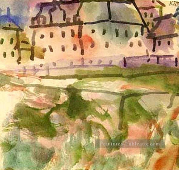 Maisons près de la fosse Gravel Paul Klee Peintures à l'huile